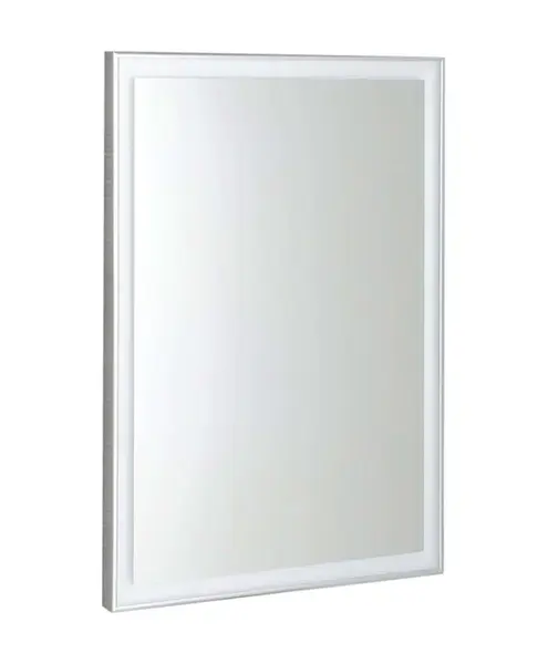 Sapho Luminar - Zrcadlo v rámu s LED osvětlením 60x80 cm, chrom NL557