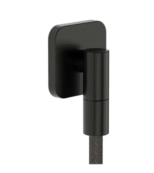 Hansgrohe FixFit Fine Q - Nástěnné kolínko, kartáčovaný černý chrom 28884340