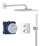 Grohe Precision - Sprchový set s termostatom pod omietku, 31x31 cm, chróm 34881000