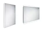 Nimco Zrkadlá - Zrkadlo s LED osvetlením, 60x80 cm, hliník ZP 17002