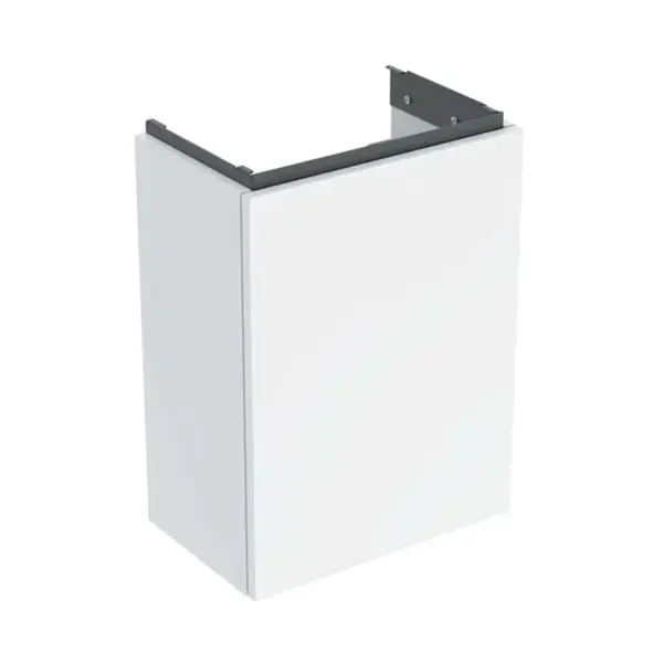 Geberit Acanto - Umyvadlová skříňka, 54x39x25 cm, 1 dvířka, panty L/P, lesklá bílá 503.001.01.1