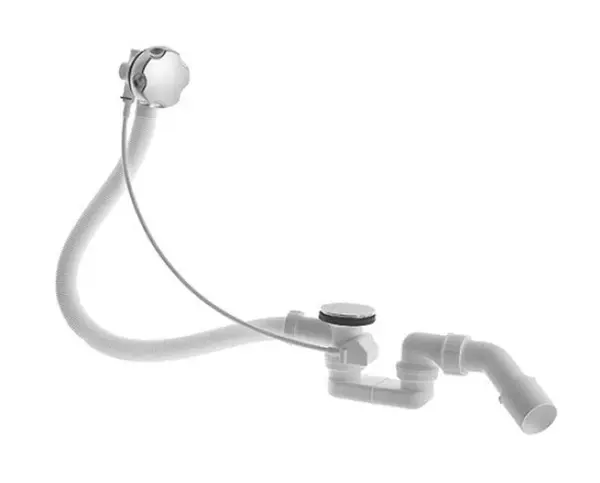 Duravit Príslušenstvo - Odtoková a prepadová súprava, bowden, chróm 790225000001000