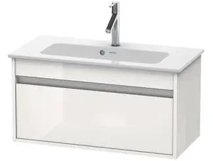 Duravit Ketho - Umývadlová skrinka Compact 41x80x39 cm, 1 zásuvka, lesklá biela KT642302222