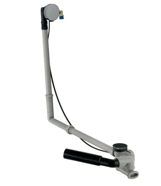 Geberit Príslušenstvo - Vaňová odtoková a prepadová súprava s napúšťaním, dĺžka 730 mm, súprava na kompletizáciu, chróm 150.711.21.6