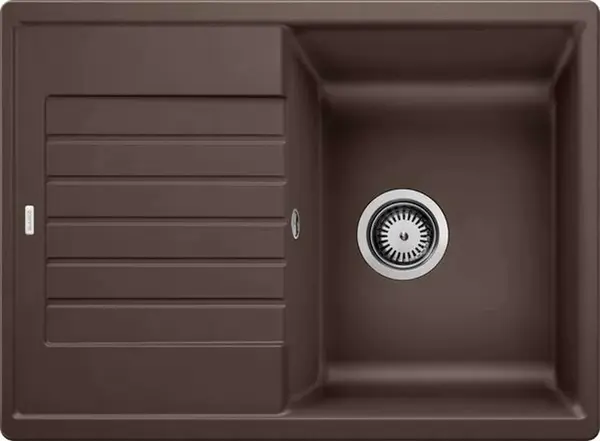 Blanco Zia 45 - Silgranitový drez, 68x50 cm, Compact, kávová 524730