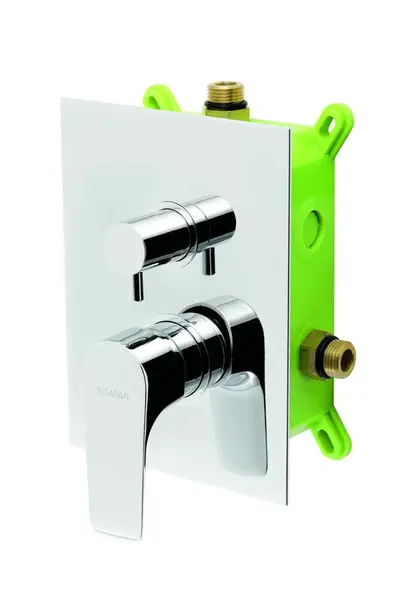 Novaservis Titania Nice - Baterie pod omítku pro 2 spotřebiče s tělesem, chrom BOX97051R,0