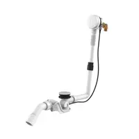 Laufen Príslušenstvo - Vaňová odtoková a prepadová súprava s napúšťaním, matná biela H2951432680001