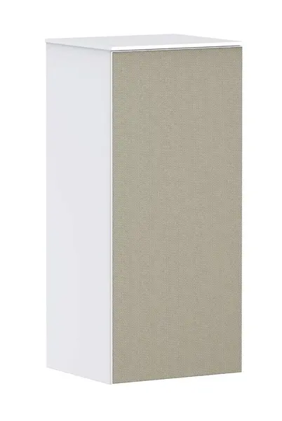 Hansgrohe Xevolos E - Boční skříňka 41x89x36 cm, 1 dvířka, panty vpravo, matná bílá/bronz 54215390