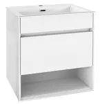 kielle Nefia - Skříňka s umyvadlem 60 cm, lesklá bílá 50027S610