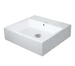 Duravit Vero Air - Umyvadlo 50x47 cm, s přepadem, bez otvoru pro baterii, WonderGliss, bílá 23505000601