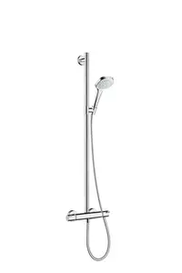 Hansgrohe Croma Select E - Sprchový set SemiPipe Multi s termostatem, bílá/chrom 27248400