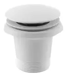 Polysan Príslušenstvo - Vaňová odtoková súprava pre vane bez prepadu, ClickClack, matná biela 71704W