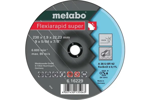 Metabo Príslušenstvo - Rezný kotúč na nehrdzavejúcu oceľ 230x22,3 mm 616229000