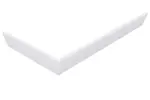 Polysan Karia - Rohový panel 120 cmx70 cm pravý, biela 47812R