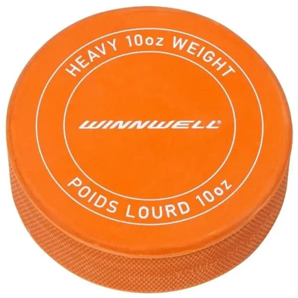 WINNWELL HOKEJOVÝ PUK ORANŽOVÝ TĚŽKÝ Tréninkový puk, , velikost