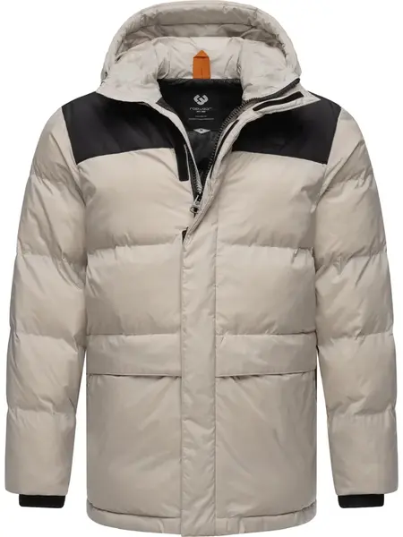 Ragwear Zimná bunda 'Mikkesh'  sivá / čierna