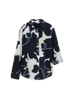 TOM TAILOR Blúzka  námornícka modrá / azúrová / biela