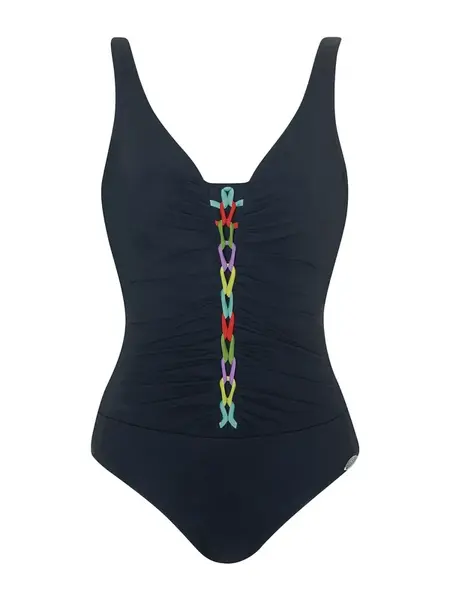 SUNFLAIR Jednodielne plavky  čierna