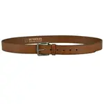 Bushman Pánský a dámský kožený opasek Pad, hnědý 110