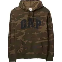 GAP V-PRINTED HERITAGE LOGO PO Pánska mikina, hnedá, veľkosť