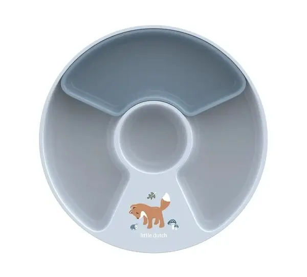 Little Dutch Forest Friends Dětský talíř dělený 1 ks