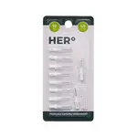 Herbadent HERo 1,0 mm náhradní mezizubní kartáčky 10 ks bílé