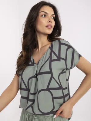 Blouse-D73771M11171D-khaki