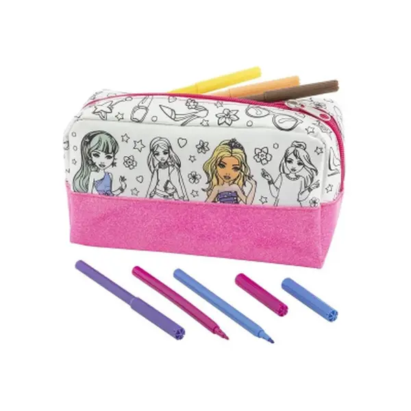 Penál vybarvovací na zip Besties