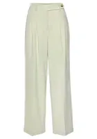 LASCANA Nohavice s pukmi  pastelovo zelená