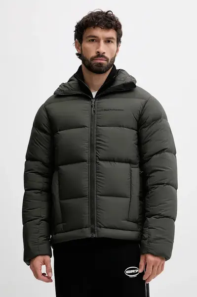 Péřová bunda Peak Performance Rivel zelená barva, zimní, G80561