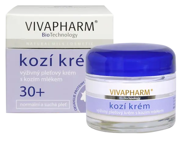 VIVAPHARM kozí krém výživný pleťový 30+ 50ml