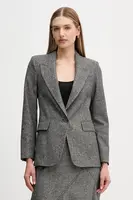 Blazer s příměsí vlny Pedro del Hierro šedá barva, 6752181