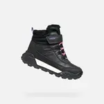 Black Girls Ankle Boots Geox Trekkyup AB - Girls