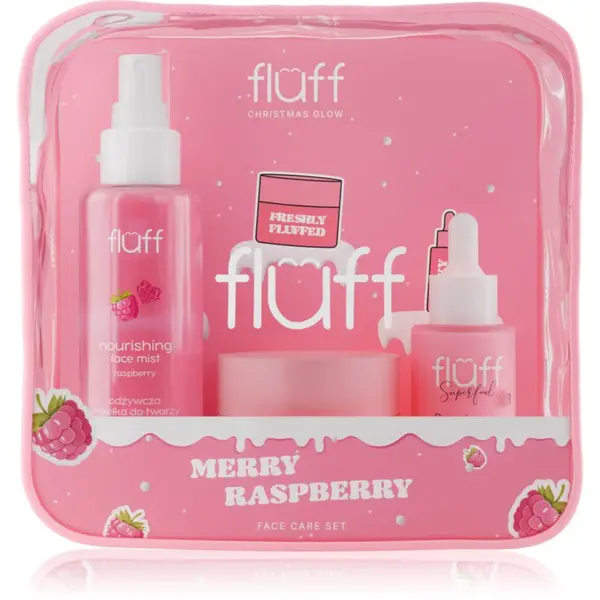 Fluff Christmas Glow Merry Raspberry vánoční dárková sada