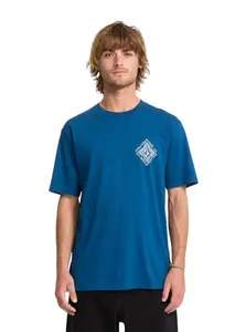 Volcom pánské tričko Obtical Cosmic Blue | Modrá | Velikost XL | 100% bavlna