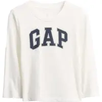 GAP V-FRCH LS LOGO TEE Dětské tričko, bílá, velikost 5Y