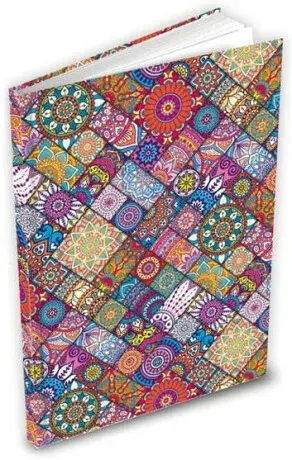 Záznamová kniha A6 barevné vzory