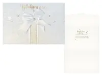 Přání svatební s klopou na peníze M16-107 W