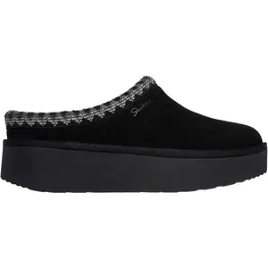 Skechers KEEP COZY - COZY CASCADE Dámské pantofle, černá, velikost