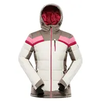 Dámská péřová lyžařská bunda s membránou ptx alpine pro ferera béžová xs