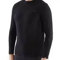 Pánské bambusové tričko s merino vlnou viking teres černá l