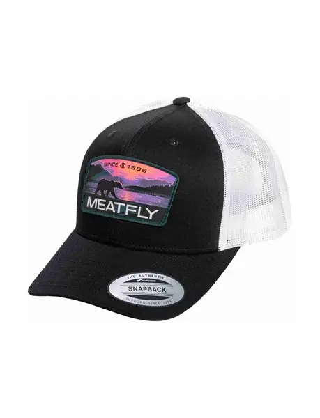 Meatfly kšiltovka MF View Trucker Purple Alaska / Black / White | Černá | Velikost One Size