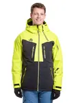 Pánská snb & ski bunda meatfly cronos černá/limetková m