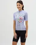 Dámský cyklistický dres silvini calnia světle fialová xs