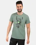 Pánské bavlněné tričko kilpi discover-m khaki 3xl