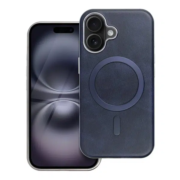 Zadní kryt GENTLEMAN MAG COVER Case compatible with MagSafe proApple iPhone 15 Pro, modrá