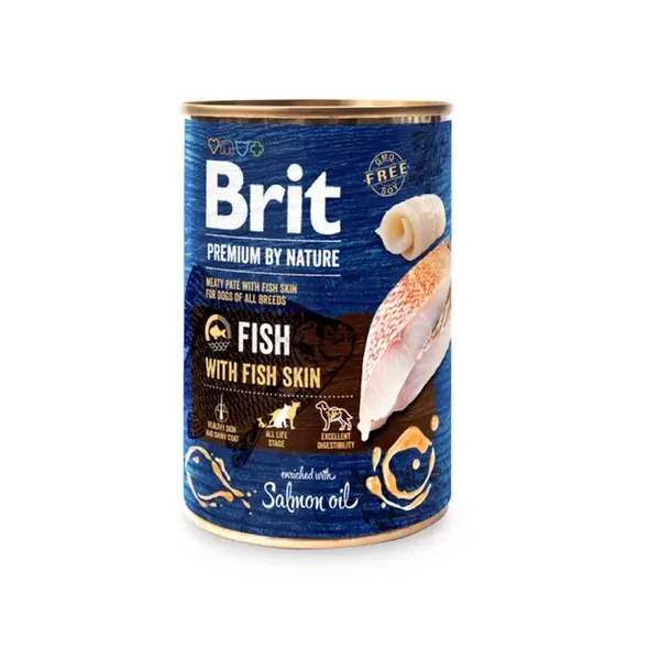 Brit konzerva Premium by Nature Fish & Fish Skin 400 g | Konzerva pro psy