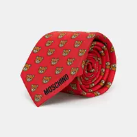 Hedvábná kravata Moschino černá barva, M5260 55059