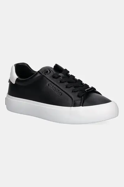 Kožené tenisky Calvin Klein LACE-UP SNEAKER LTH CK