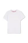 Dětské bavlněné tričko HUGO bílá barva, s potiskem, G00433